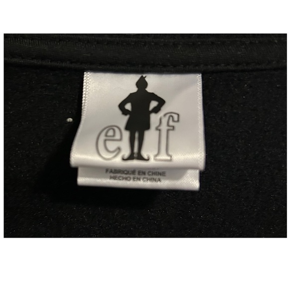 ELF Unisex Will Ferrell Light-Up Christmas Sweatshirt Black Size L/G Holiday - Picture 8 of 16
